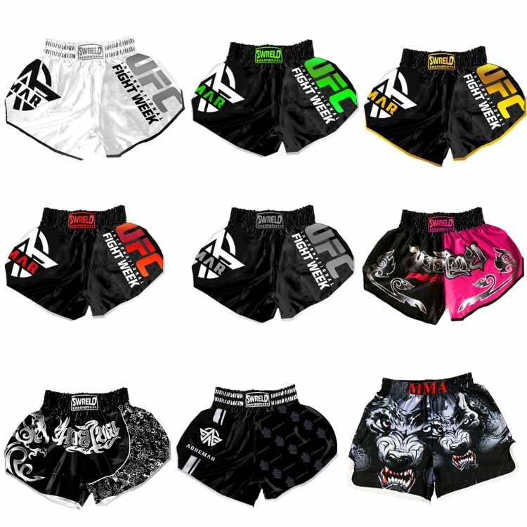 SWERLD Boxing/MMA/UFC Sports Training Fitness Shorts, Size: XL(4) - Sports Shorts by SWERLD | Online Shopping South Africa | PMC Jewellery