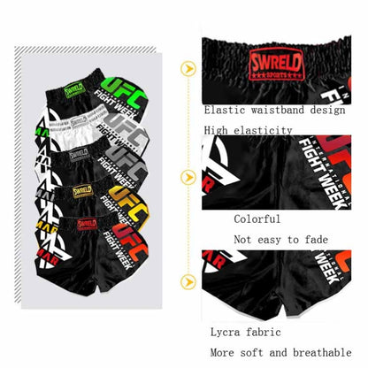 SWERLD Boxing/MMA/UFC Sports Training Fitness Shorts, Size: XL(14) - Sports Shorts by SWERLD | Online Shopping South Africa | PMC Jewellery