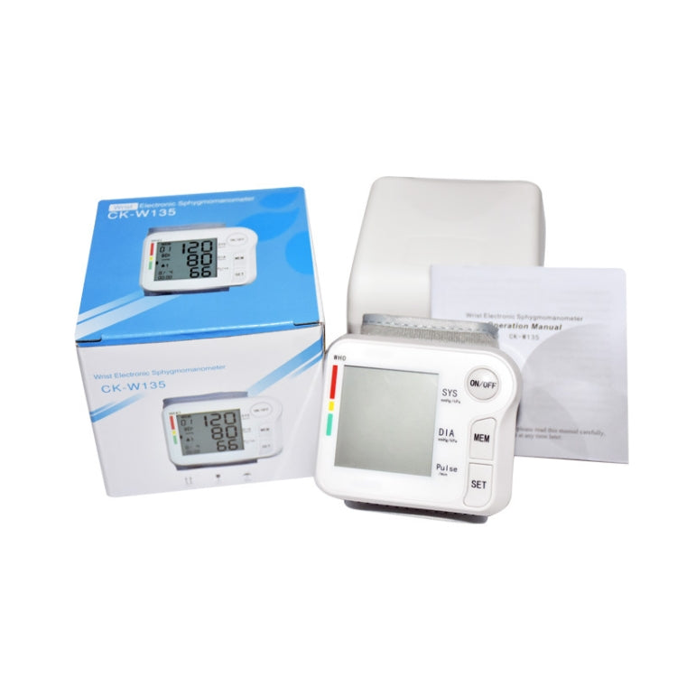 CK-W135 Household Wrist Blood Pressure Measuring Instrument - Sphygmomanometer by PMC TechLife | Online Shopping South Africa | PMC TechLife