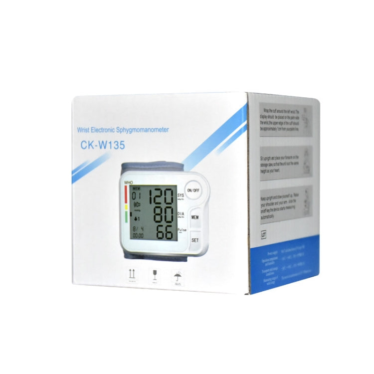 CK-W135 Household Wrist Blood Pressure Measuring Instrument - Sphygmomanometer by PMC TechLife | Online Shopping South Africa | PMC TechLife