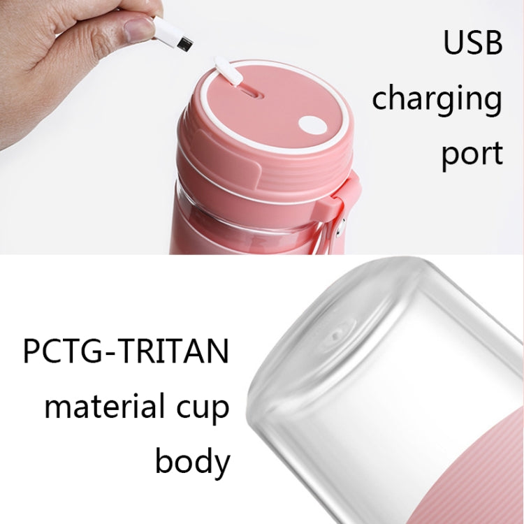FS1300 Mini Juicer Home Portable Cooking Machine Student Juice Cup Juicer, Colour: Cherry Blossom Double Blade - free shipping - PMC TechLife - Order now!