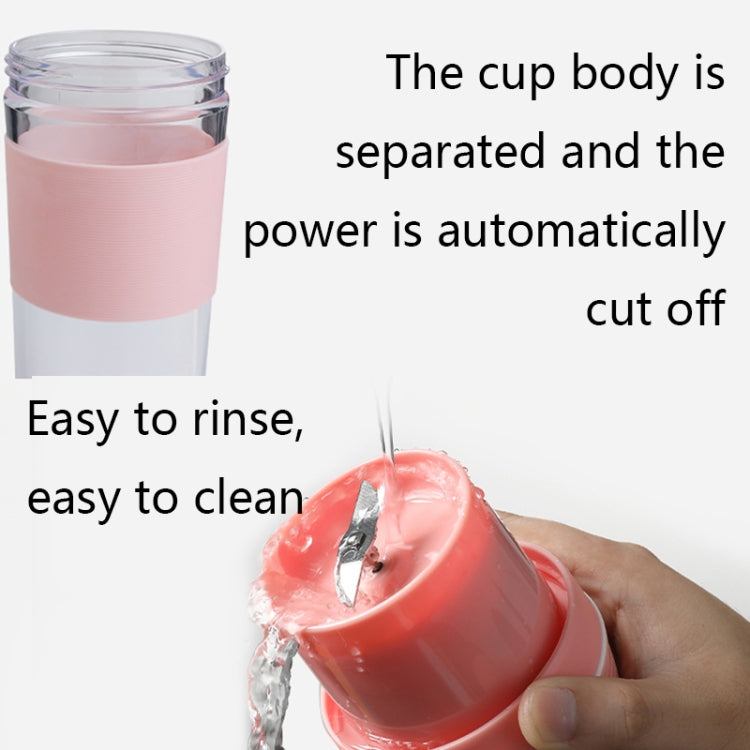 FS1300 Mini Juicer Home Portable Cooking Machine Student Juice Cup Juicer, Colour: Gem Blue Four Blade - Electric juicers by PMC TechLife | Online Shopping South Africa | PMC TechLife