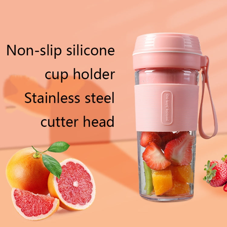 FS1300 Mini Juicer Home Portable Cooking Machine Student Juice Cup Juicer, Colour: Cherry Blossom Four  Blade - Electric juicers by PMC TechLife | Online Shopping South Africa | PMC TechLife