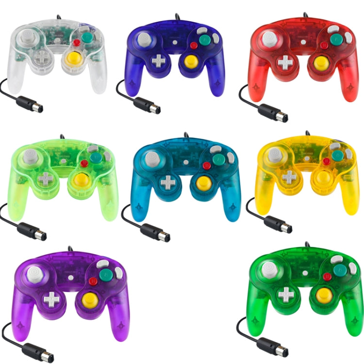 5 PCS Single Point Vibrating Controller Wired Game Controller For Nintendo NGC(Water Green) - Gamepads by PMC Jewellery | Online Shopping South Africa | PMC Jewellery