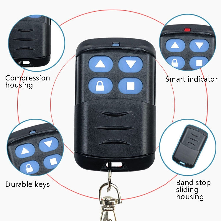 2 PCS Electric Roller Shutter Waterproof Copy Universal Remote Controller Garage Door Remote Control Key(433MHz) - Universal by PMC TechLife | Online Shopping South Africa | PMC TechLife