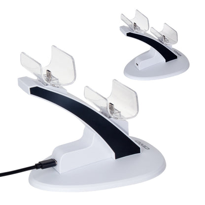 OIVO IV-P5234 Gamepad Aircraft Two-Seater Charger For PS5(White) - Charger & Power by OIVO | Online Shopping South Africa | PMC Jewellery