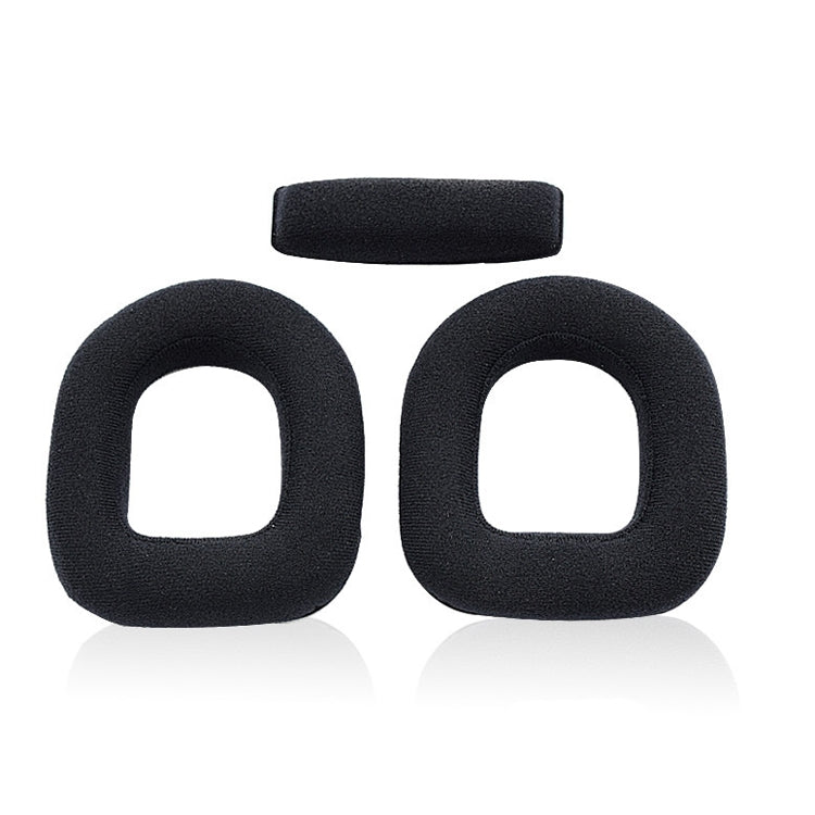 2 PCS Gaming Headset Sponge Protective Case Flannel Earmuffs for Logitech A50 - Earmuff & Pad by PMC Jewellery | Online Shopping South Africa | PMC Jewellery