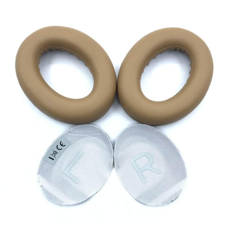 2 PCS Headest Sponge Cover Earmuffs with Cushion For BOSE NC700(Khaki) - Earmuff & Pad by PMC TechLife | Online Shopping South Africa | PMC TechLife