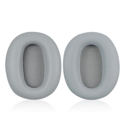 1 Pair Protein Skin Leather Headest Sponge Earmuffs For Edifier W820BT / W808BT / K815 / K815PG1 / H840 / K800 / K830(Gray) - Earmuff & Pad by PMC Jewellery | Online Shopping South Africa | PMC Jewellery