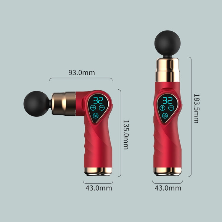 Mini Fascia Gun Small LCD Screen Muscle Massager(018 Pink) - free shipping - PMC TechLife - Order now!