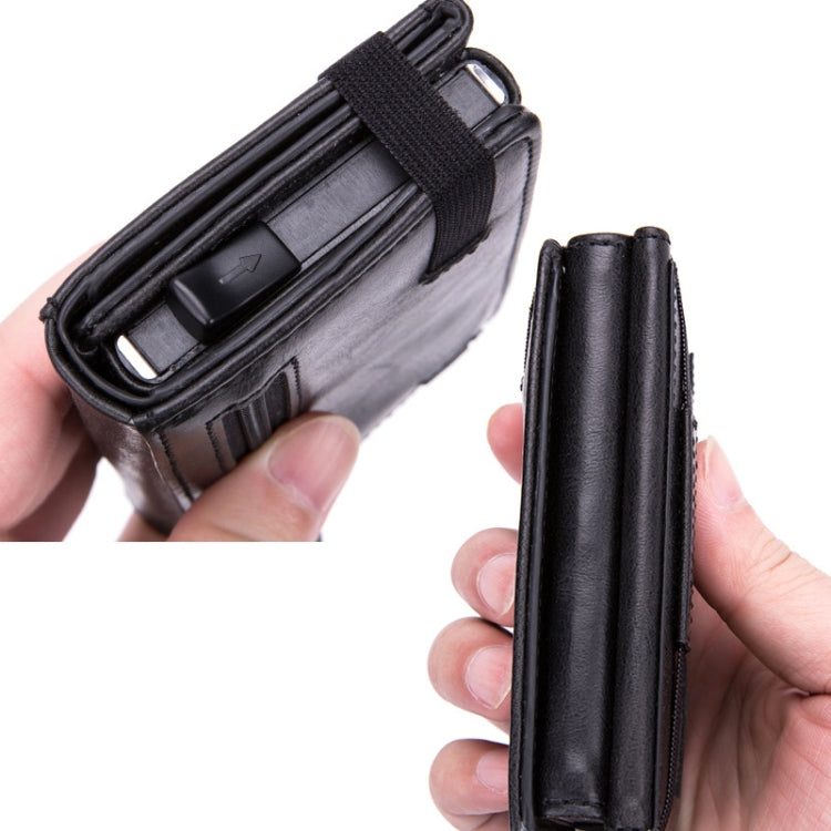 RFID Anti-Theft Aluminum Alloy Card Case(Carbon Fiber Black) - free shipping - PMC TechLife - Order now!