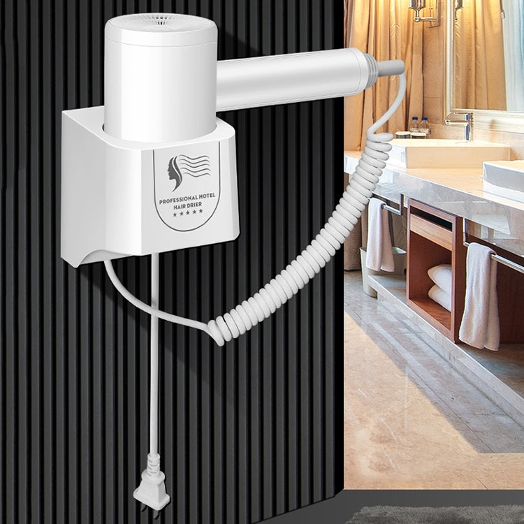 Hotel Hair Dryer Wall Mount High Power Hair Dryer Household Hair Cylinder Dryer, CN Plug(Hotel Hairdryer White) - Hair Dryers & Accessories by PMC TechLife | Online Shopping South Africa | PMC TechLife