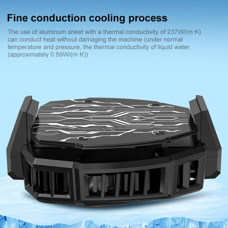 MEMO DL05 Semiconductor Cooling Mobile Phone Radiator with Colorful Lights - Cooling Fan Radiator by PMC TechLife | Online Shopping South Africa | PMC TechLife | Buy Now Pay Later Mobicred