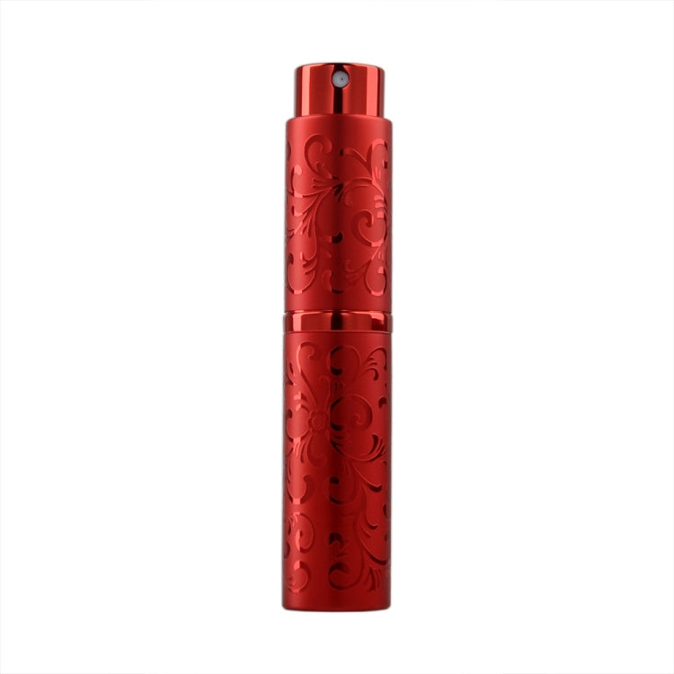 2 PCS Embossed Rotating Perfume Bottle Metal Discharge Bottle Sterilizing Alcohol Spray Bottle, Specification: 10ml(Red) - Cosmetics bottle by PMC Jewellery | Online Shopping South Africa | PMC Jewellery