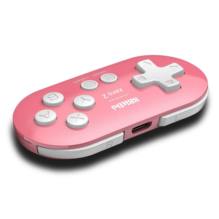 8Bitdo Zero2 Wireless Bluetooth Mini Handle For Switch / Windows / Android / MacOS / Steam / Respeberr(Pink) - Gamepads by 8Bitdo | Online Shopping South Africa | PMC TechLife