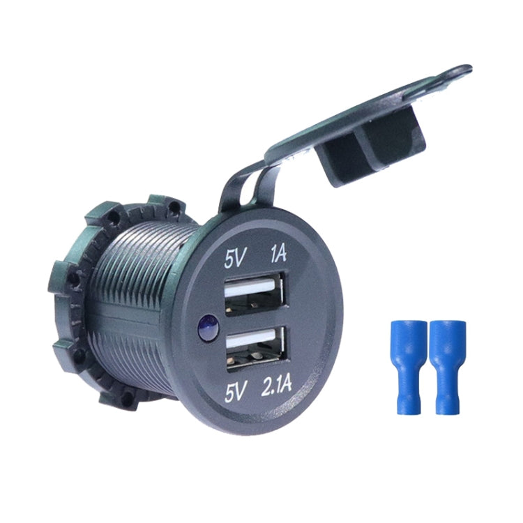 KWG-P1 Car Motorcycle Ship Modified USB Charger 5V 3.1A With Blue LED Lamp Display Waterproof And Dustproof Car Charger - DIY Modified Charger by PMC Jewellery | Online Shopping South Africa | PMC Jewellery