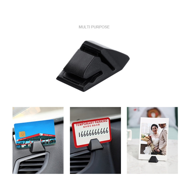 4 PCS Car Card Fixed Base Temporary Parking Card Clip Card Ticket Storage Clip - Car Holders by PMC TechLife | Online Shopping South Africa | PMC TechLife