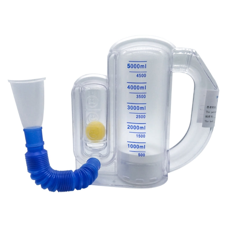 Respiratory Training Device Lung Capacity Training Pulmonary Function Exercise Rehabilitation Device, Specification: Single Ball  5000ml - Others by PMC TechLife | Online Shopping South Africa | PMC TechLife