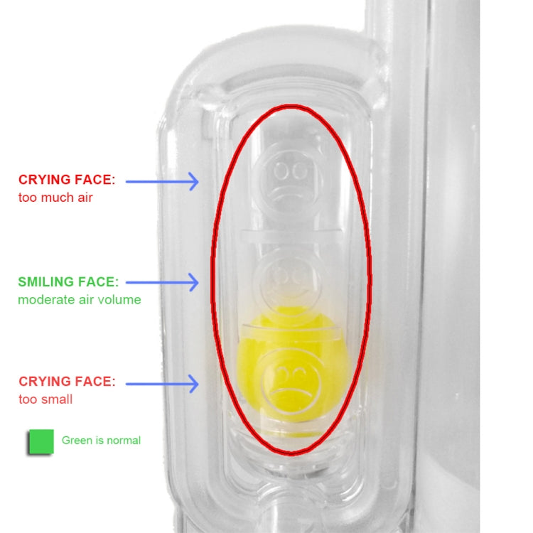 Respiratory Training Device Lung Capacity Training Pulmonary Function Exercise Rehabilitation Device, Specification: Single Ball  5000ml - Others by PMC TechLife | Online Shopping South Africa | PMC TechLife