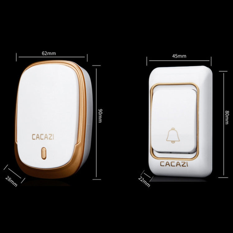 CACAZI Smart Waterproof Music Wireless Doorbell Multifunctional Pager, Style: US Plug(Black) - free shipping - PMC TechLife - Order now!