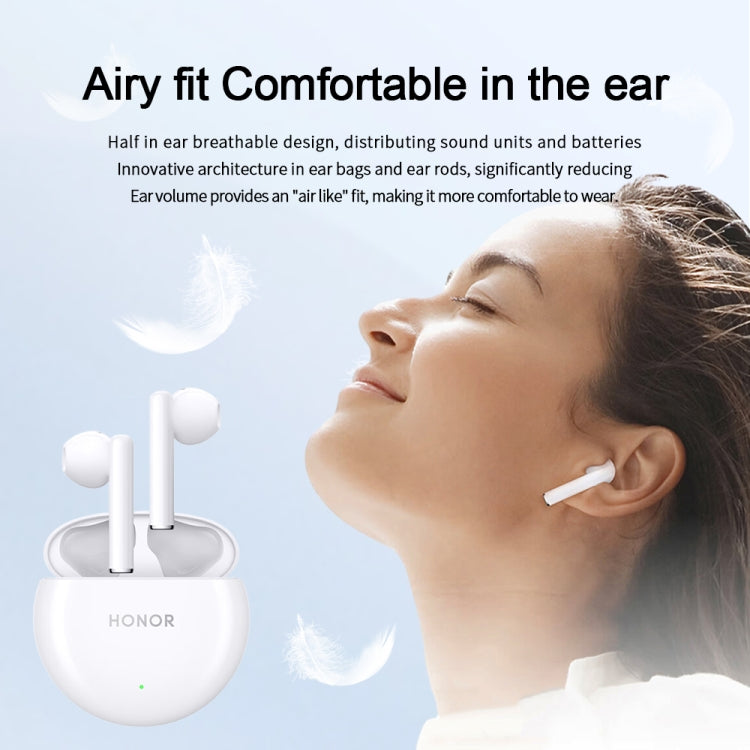 Honor Earbuds X5 Semi-in-ear Smart Call Noise Reduction Wireless Bluetooth Earphones(Glaze White) - Bluetooth Earphone by Huawei | Online Shopping South Africa | PMC Jewellery | Buy Now Pay Later Mobicred