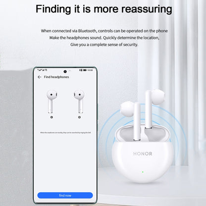 Honor Earbuds X5 Semi-in-ear Smart Call Noise Reduction Wireless Bluetooth Earphones(Glaze White) - Bluetooth Earphone by Huawei | Online Shopping South Africa | PMC Jewellery | Buy Now Pay Later Mobicred