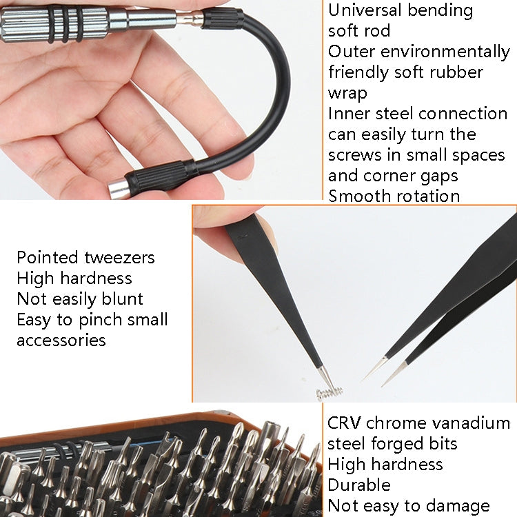 Obadun 9801 68 In 1 Screwdriver Set Manual Batch Glasses Screwdriver Hardware Repair Tool(Wood Grain Box) - Screwdriver Set by Obadun | Online Shopping South Africa | PMC TechLife | Buy Now Pay Later Mobicred
