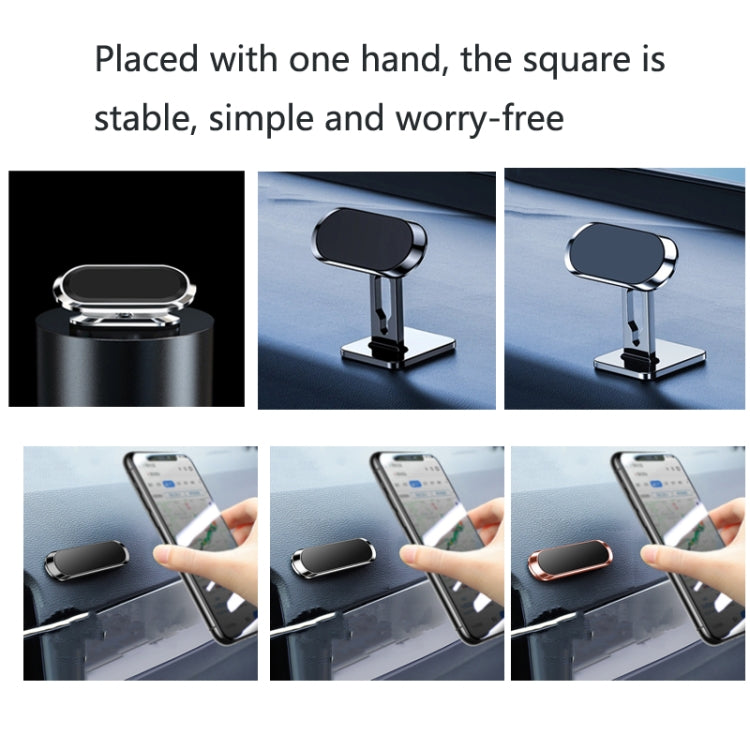 2 PCS Multifunctional Car Phone Holder Magnetic Suction Instrument Panel Navigation Suction Cup Holder, Colour: S17 Silver - Car Holders by PMC TechLife | Online Shopping South Africa | PMC TechLife