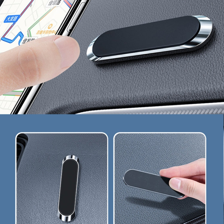 2 PCS Multifunctional Car Phone Holder Magnetic Suction Instrument Panel Navigation Suction Cup Holder, Colour: S17 Silver - Car Holders by PMC TechLife | Online Shopping South Africa | PMC TechLife
