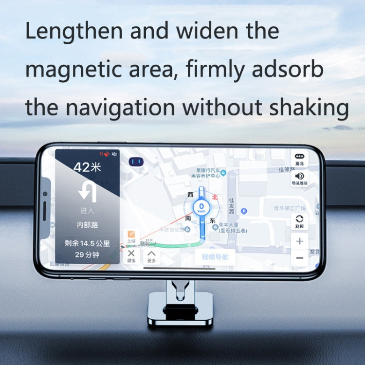 2 PCS Multifunctional Car Phone Holder Magnetic Suction Instrument Panel Navigation Suction Cup Holder, Colour: S17 Silver - Car Holders by PMC TechLife | Online Shopping South Africa | PMC TechLife