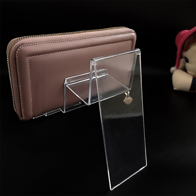 10 PCS Thickened Transparent Wallet Holder Plastic Phone Mask Display Stand Counter Display Stand,Specification: No. 3 2 Layer - Desktop Holder by PMC TechLife | Online Shopping South Africa | PMC TechLife