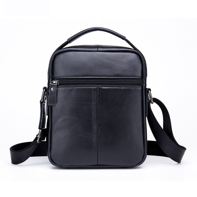 BULL CAPTAIN 777 Men Leather Shoulder Bag First-Layer Cowhide Retro Large Capacity Satchel(Black) - Single-shoulder Bags by BULL CAPTAIN | Online Shopping South Africa | PMC Jewellery | Buy Now Pay Later Mobicred