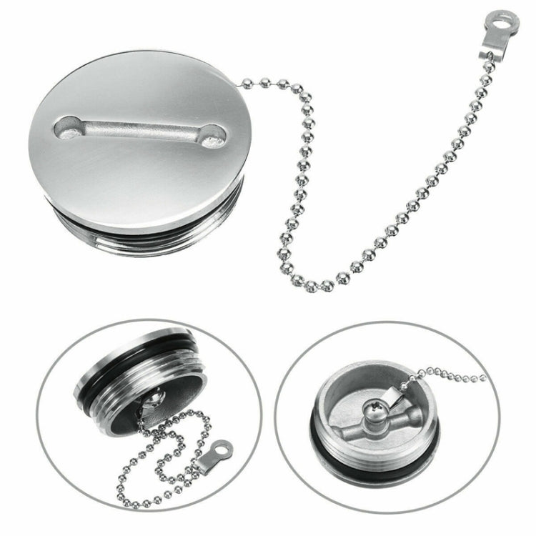 Stainless Steel Boat Deck Fill Filler Replacement Cap + Chain Boat Replacement Accessories - Boats Accessories by PMC TechLife | Online Shopping South Africa | PMC TechLife