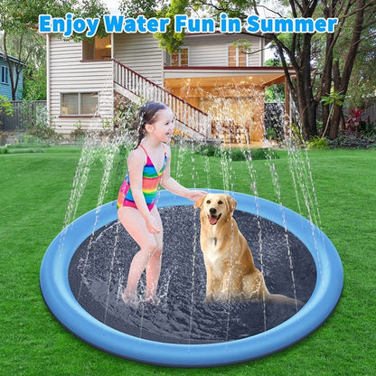 FY008 PVC Pet Sprinkler Mat Outdoor Lawn Water Fun Mat, Diameter: 150CM - Water Fun & Sand Toys by PMC Jewellery | Online Shopping South Africa | PMC Jewellery