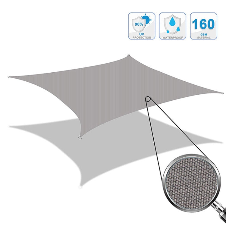 Outdoor Garden Sunshade Sail Waterproof Anti-UV Canopy, Size: 2m x 2.5m(Gray) - Tents & Accessories by PMC Jewellery | Online Shopping South Africa | PMC Jewellery