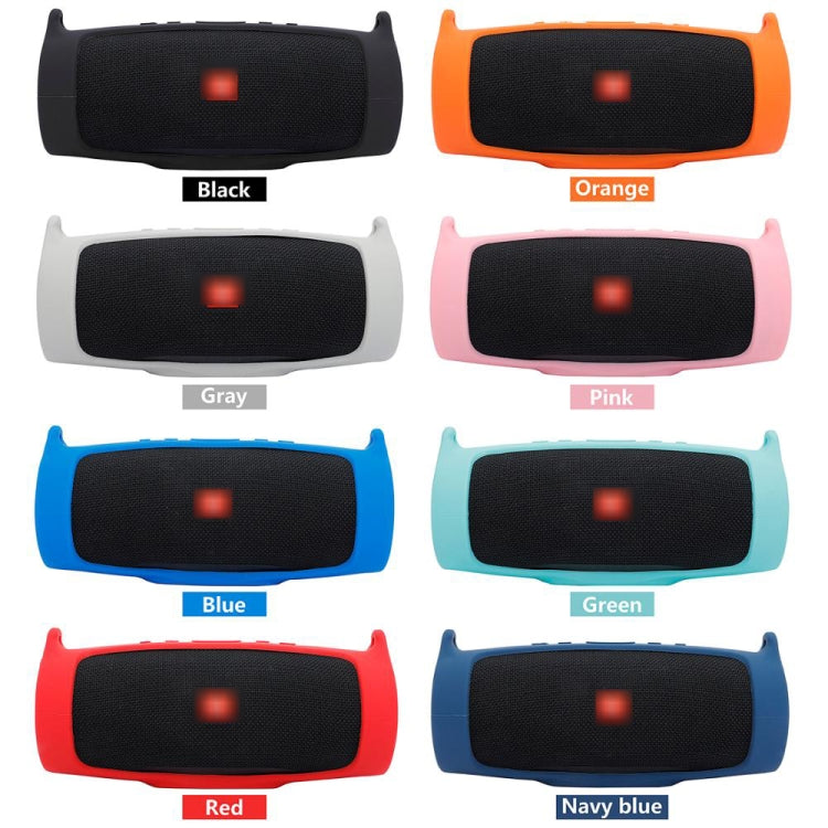 For JBL Charge 4 Bluetooth Speaker Portable Silicone Protective Cover with Shoulder Strap & Carabiner(Black) - Protective Case by PMC TechLife | Online Shopping South Africa | PMC TechLife