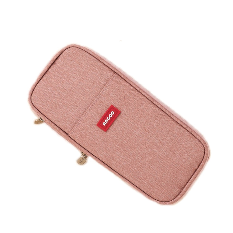 Angoo Cotton And Linen Large Capacity Pencil Stationery Bag(876 Dark Pink) - free shipping - PMC TechLife - Order now!