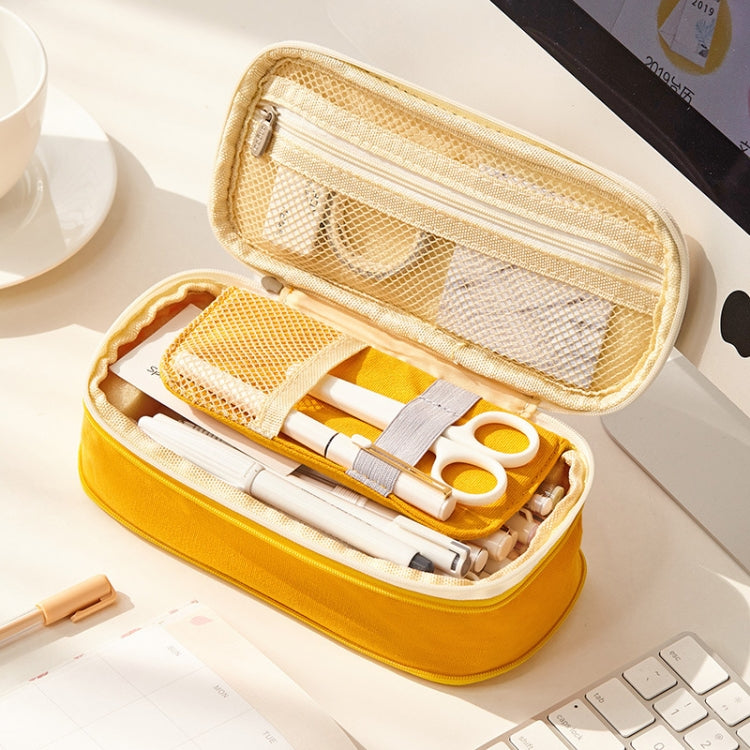 Angoo Cotton And Linen Large Capacity Pencil Stationery Bag(480 Ink Printing) - Pen Holder by Angoo | Online Shopping South Africa | PMC TechLife | Buy Now Pay Later Mobicred
