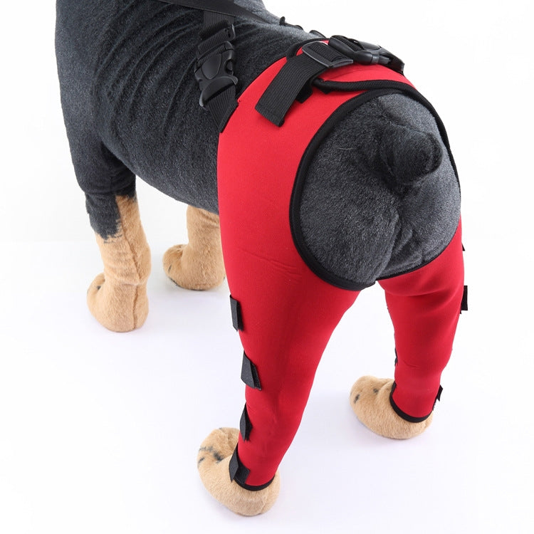 Pet Dog Leg Knee Guard Surgery Injury Protective Cover, Size: S(Red) - Pet Care by PMC TechLife | Online Shopping South Africa | PMC TechLife