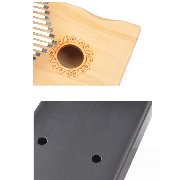 17-Tone Thumb Piano Kalimba Beginners Introduction Finger Piano, Colour: Wooden - Keyboard Instruments by PMC TechLife | Online Shopping South Africa | PMC TechLife