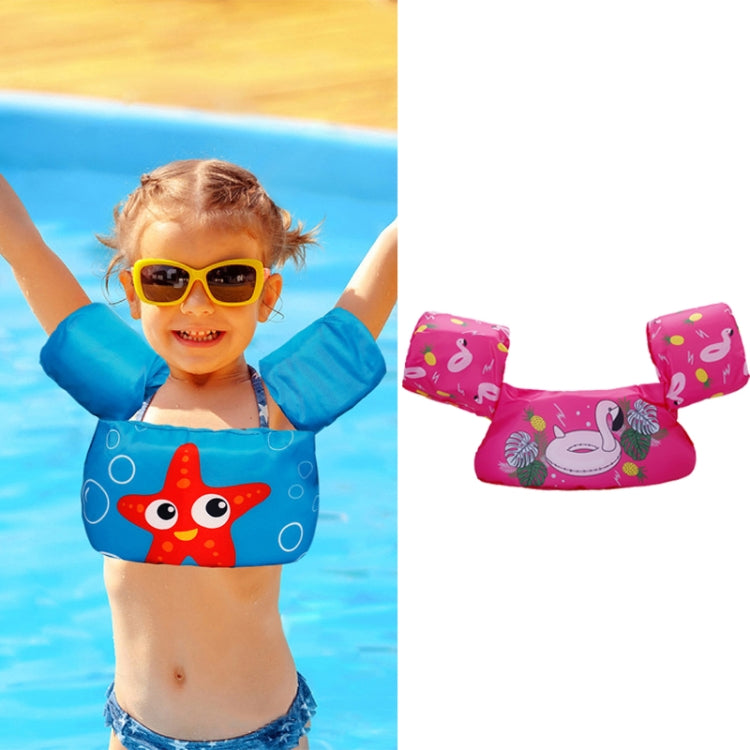 Children Play Water Swimming Gear Cartoon Buoyancy Vest(Red Flamingo) - Swimming Rings by PMC Jewellery | Online Shopping South Africa | PMC Jewellery