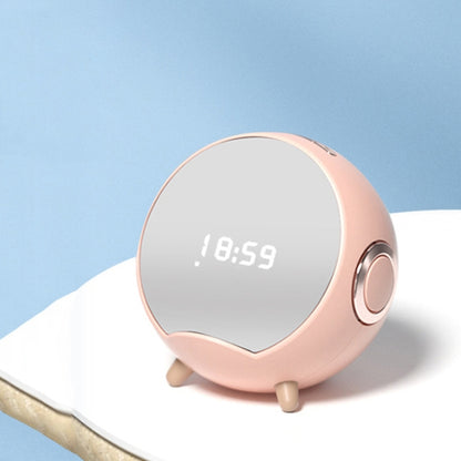 Mini Desktop Multi-Function Smart Wireless Charging Bluetooth Speaker with Alarm Clock & Phone Holder Function(Pink) - Mini Speaker by PMC Jewellery | Online Shopping South Africa | PMC Jewellery