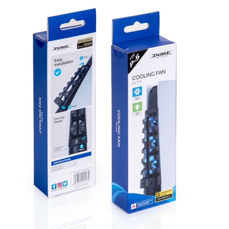 DOBE TP5-1523  The Rear Blu-Ray Fan Host Cooling Fan For PS5(Black) - Others by DOBE | Online Shopping South Africa | PMC TechLife