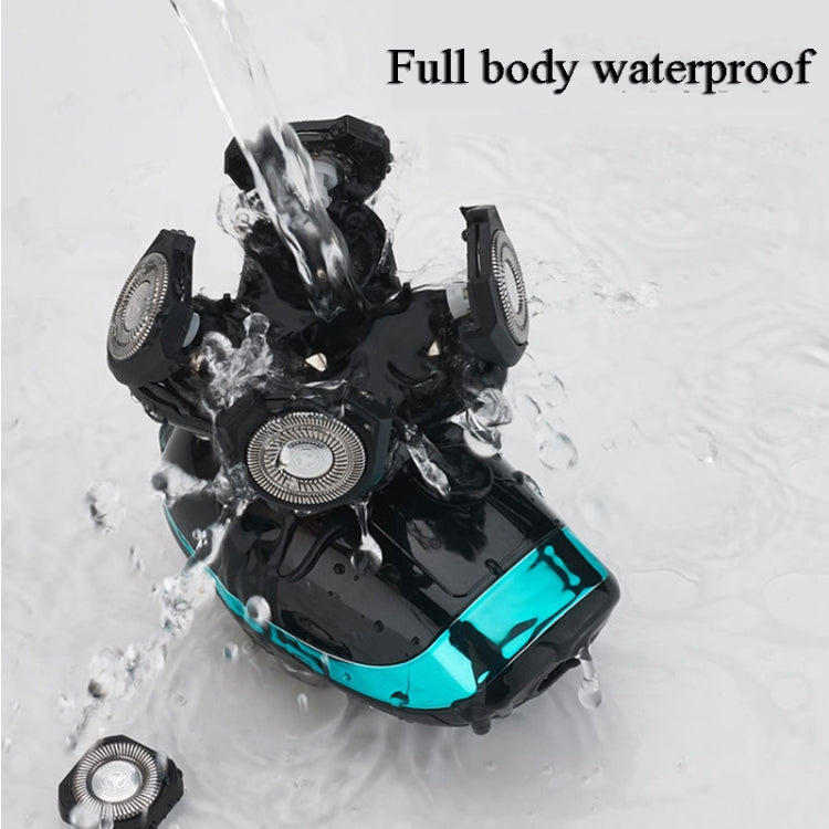 Electric Shaver Rechargeable Razor Intelligent Digital Display Bald Hair Clipper,Style: Blue - free shipping - PMC TechLife - Order now!