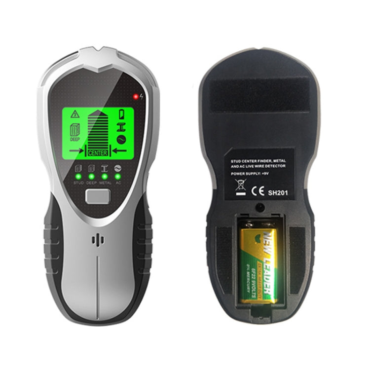 SH201 4 In 1 Multifunctional Digital Metal Detector Wall Detector(Silver Black) - free shipping - PMC TechLife - Order now!