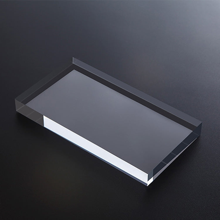 Rectangular 15x8x1.5cm Transparent Acrylic Geometric Photo Props Photography Background Plate Ornaments - Acrylic Props by PMC TechLife | Online Shopping South Africa | PMC TechLife