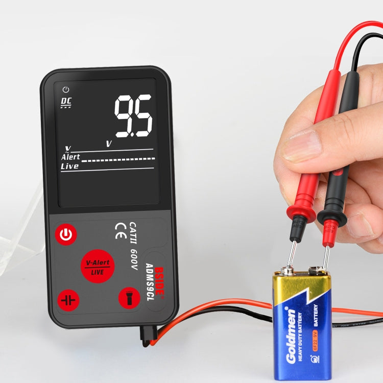 BSIDE ADMS9 Large-Screen Display Intelligent Automatic No Gear Shifting Ultra-Thin Digital Multimeter(Ordinary Screen) - Digital Multimeter by BSIDE | Online Shopping South Africa | PMC TechLife | Buy Now Pay Later Mobicred