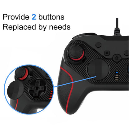 Wired Gamepad For Nintendo Switch / Android / iOS / PC(S818W Left Red Right Blue) - Gamepads by PMC Jewellery | Online Shopping South Africa | PMC Jewellery