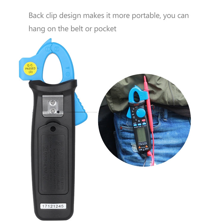 BSIDE ACM91 Digital Clamp Meter AC/DC Current 1mA True RMS Auto Range  Capacitor Tester Multimeter(Blue) - free shipping - PMC TechLife - Order now!