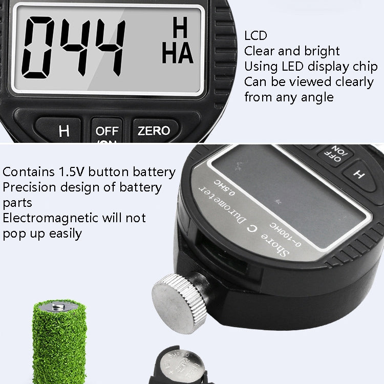Electronic Digital Display Hard Meter Plastic Rubber Silicone Tire Hardness Meter, Model: 0-100HD D - Measuring Tools by PMC TechLife | Online Shopping South Africa | PMC TechLife